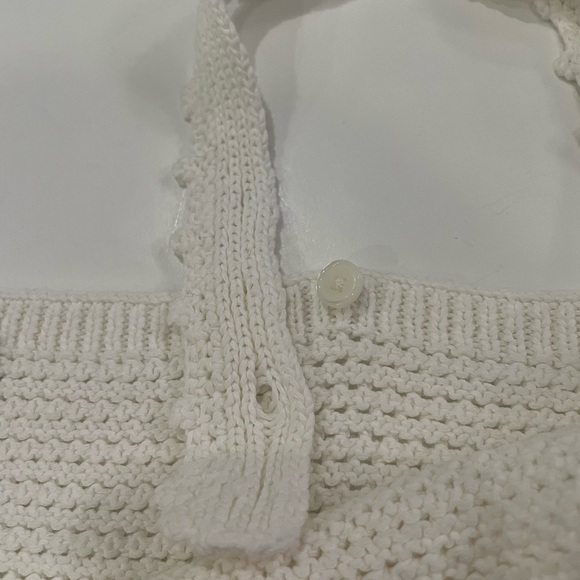 Aritzia Wilfred Evie midi semi sheer crochet midi dress X large - Picture 13 of 16